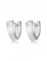 Aria Huggie Earrings — Sterling Silver