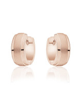 Rosalie Huggie Earrings — Rose Gold Plated