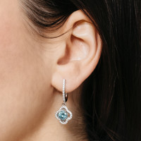 Lyon Drop Earrings – Sterling Silver (Blue) | Showroom