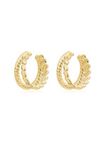 Cuff Earrings - Gold Plated