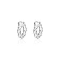 Perugia Hoop Earrings – Silver Plated