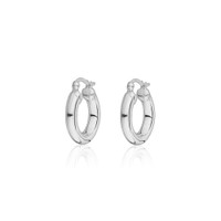Bologna Hoops – Silver Plated