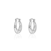 Catania Hoops – Silver Plated