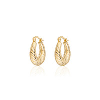 Lucca Hoop Earrings – 14K Gold Plated