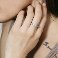 Versailles Blue Ring – Sterling Silver