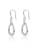 Open Oval Drop Earrings – Sterling Silver
