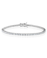 Fine Moissanite Tennis Bracelet – Sterling Silver