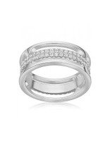 Pavé Band Ring – Sterling Silver