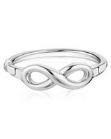 Infinity Bangle – Sterling Silver