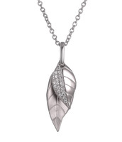 Layered Leaf Pendant – Sterling Silver

