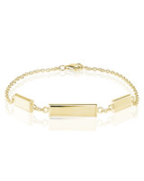 Bar Link Bracelet – Gold Plated