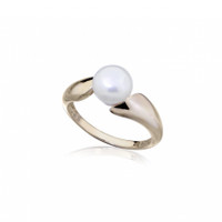 Pearl Open Ring – Rose Gold Plated
