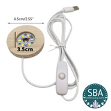 USB Cool White Light LED Sphere Stand