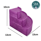 Large Gemstone Corner Display Stand - Purple