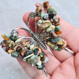 Gemstone Butterfly - Picasso Jasper