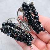 Gemstone Butterfly - Obsidian
