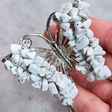 Gemstone Butterfly - White Howlite