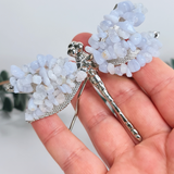 Gemstone Dragonfly - Blue Lace Agate