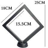 18cm XX Large Square Floating Display Stand - Black