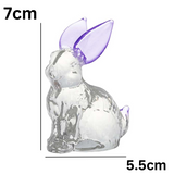 Glass Rabbit - Purple
