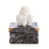 Snowy Owl Treasure Chest Trinket Box