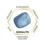 3cm Gemstone Egg - Sodalite