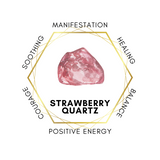 Gemstone Tumbles 100g - Strawberry Quartz