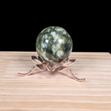Medium Rose Gold Dragonfly Metal Sphere Stand