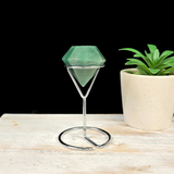 Large Silver Metal Diamond Stand