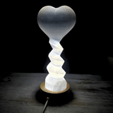 Selenite Heart Spiral 