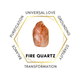 Fire Quartz 75cm-80cm Chips Strand