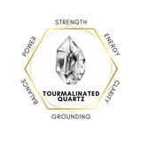 Tourmalinated Quartz 75cm-80cm Chips Strand