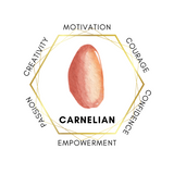 Carnelian Oval Shape Worry Stone (Thumb Stone)