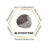 Bloodstone Heart Shape Worry Stone (Thumb Stone)