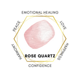 3cm Rose Quartz Heart with Affirmation - Healing