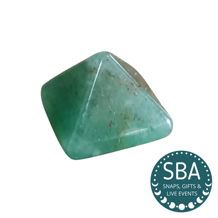 Mini Gemstone Pyramid - Green Aventurine x 2