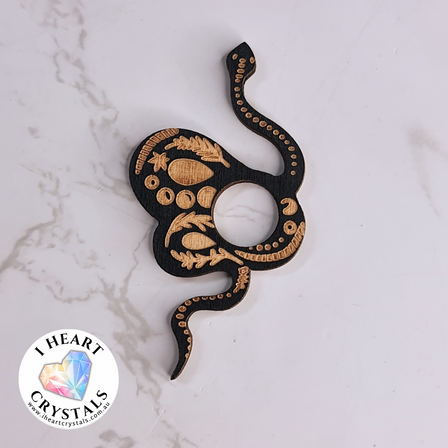 Wooden Sphere Stand - Snake