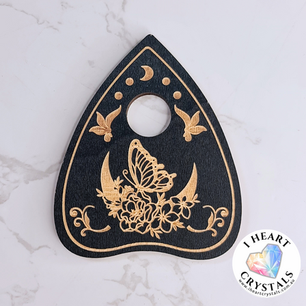 Wooden Sphere Stand - Planchette with Butterfly