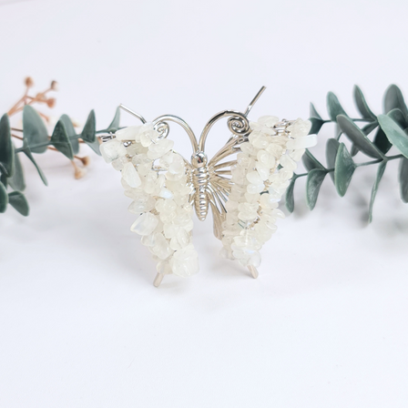 Gemstone Butterfly - Rainbow Moonstone