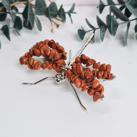 Gemstone Dragonfly - Goldstone