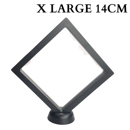 14cm X Large Square Floating Display Stand - Black