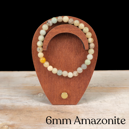 6mm Amazonite Gemstone Bracelet