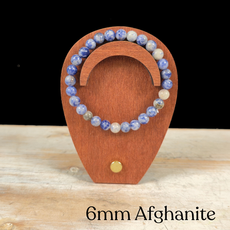 6mm Afghanite Gemstone Bracelet