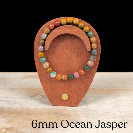 6mm Ocean Jasper Gemstone Bracelet