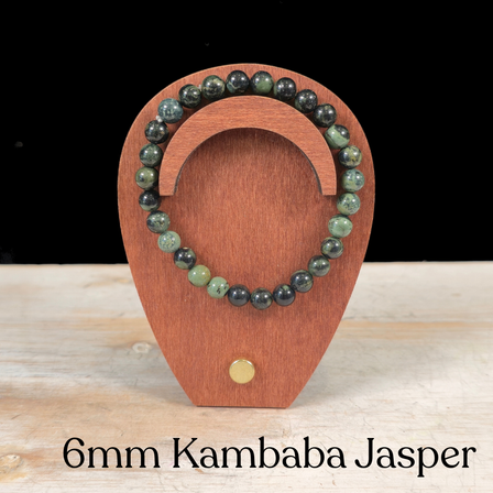 6mm Kambaba Jasper Gemstone Bracelet