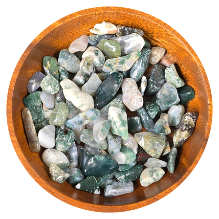 Gemstone Chips 100g - Moss Agate