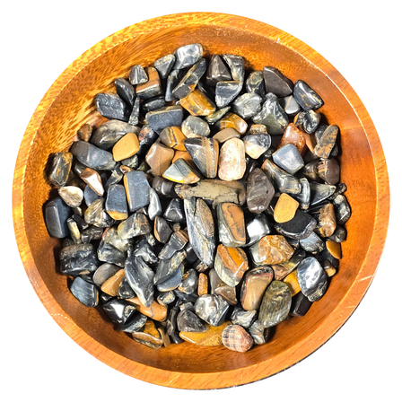 Gemstone Chips 100g - Blue Tiger Eye