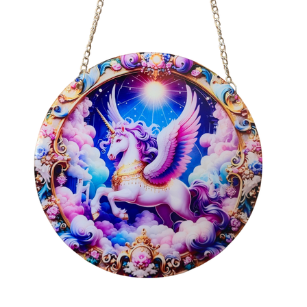 15cm Acrylic Suncatcher - Pegasus