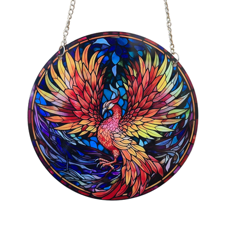 15cm Acrylic Suncatcher - Phoenix