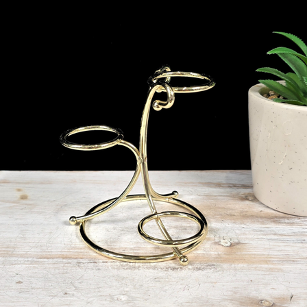 Gold 3 Sphere Metal Stand